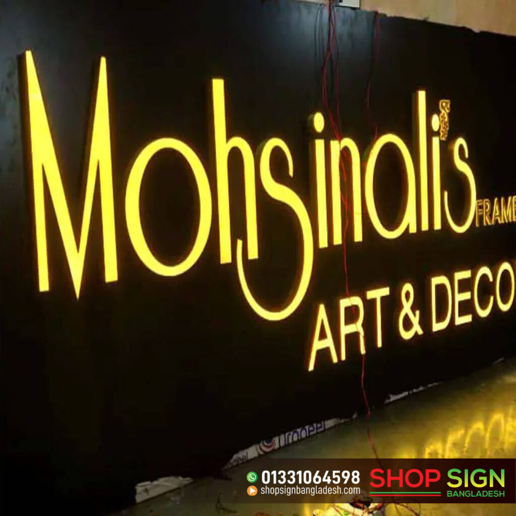 Acrylic Golden letter price in Bangladesh