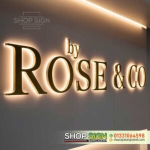 SS Letter Name Plate