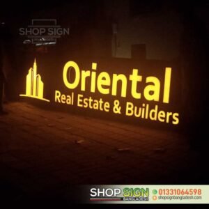 Acrylic LED Lighting Nameplate