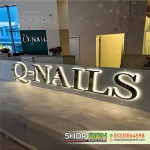 Golden SS letter Steel Nameplate