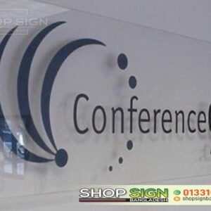 Glass Name Plate for Corporate Office – Office Logo Signage