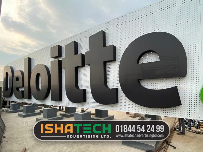 Construction Company Signboard Design