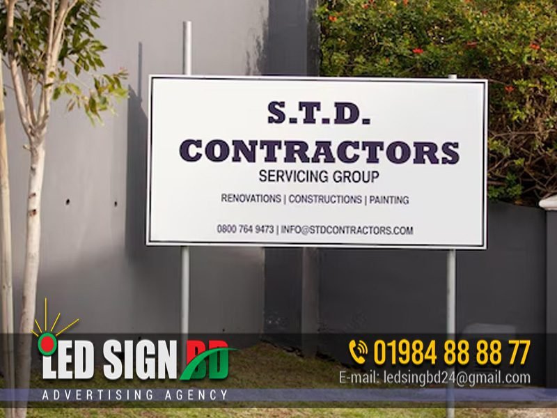 Construction Site & Factory Signboard