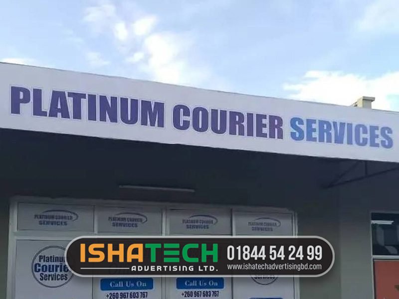 Courier Service Signboard BD Design