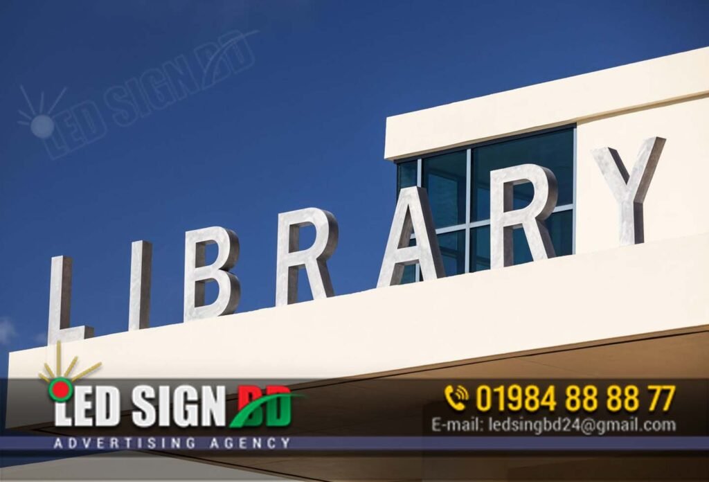 Library Signboard Design