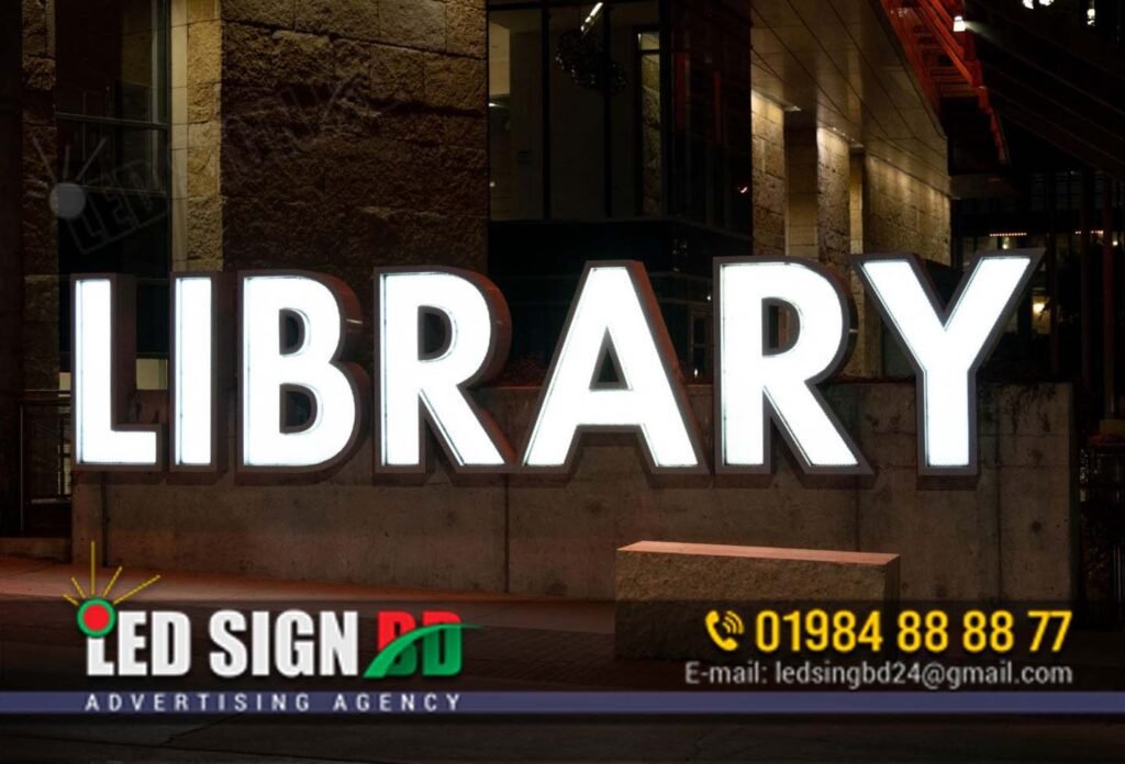 Library Signboard Design