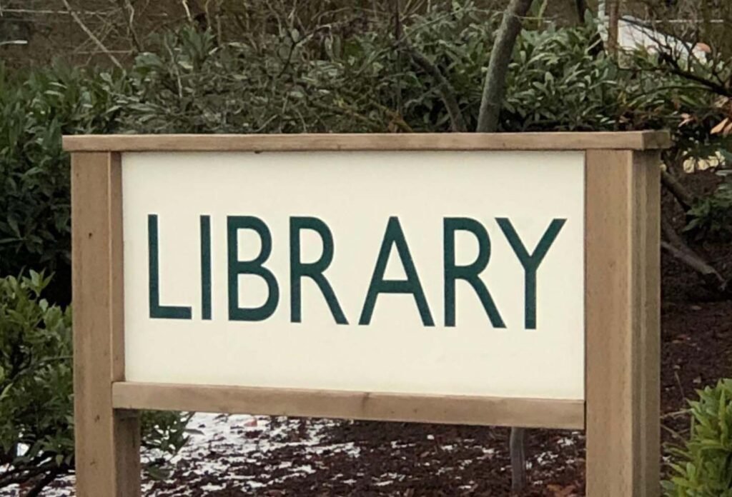 Library Signboard Design