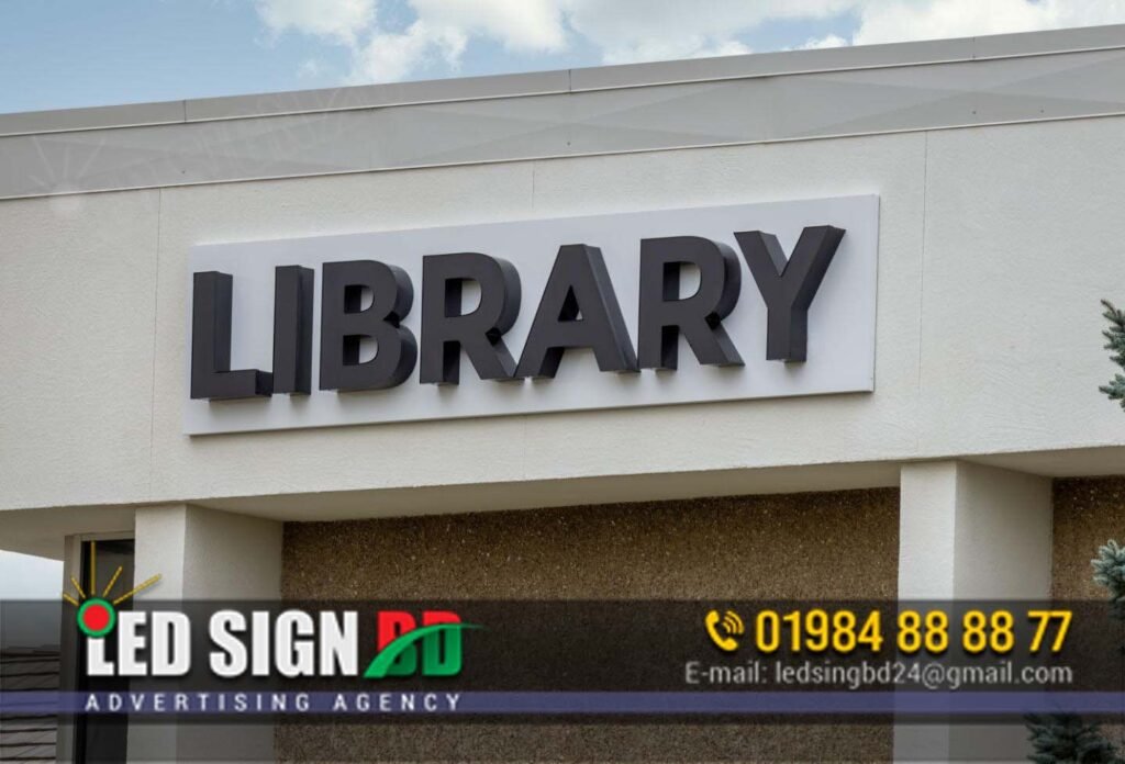 Library Signboard Design