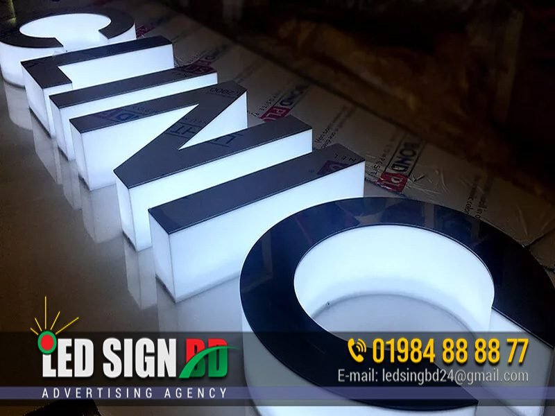 Premium 3D Acrylic Letter Signboard in BD