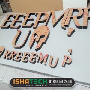 Laser Cut Shop Sign