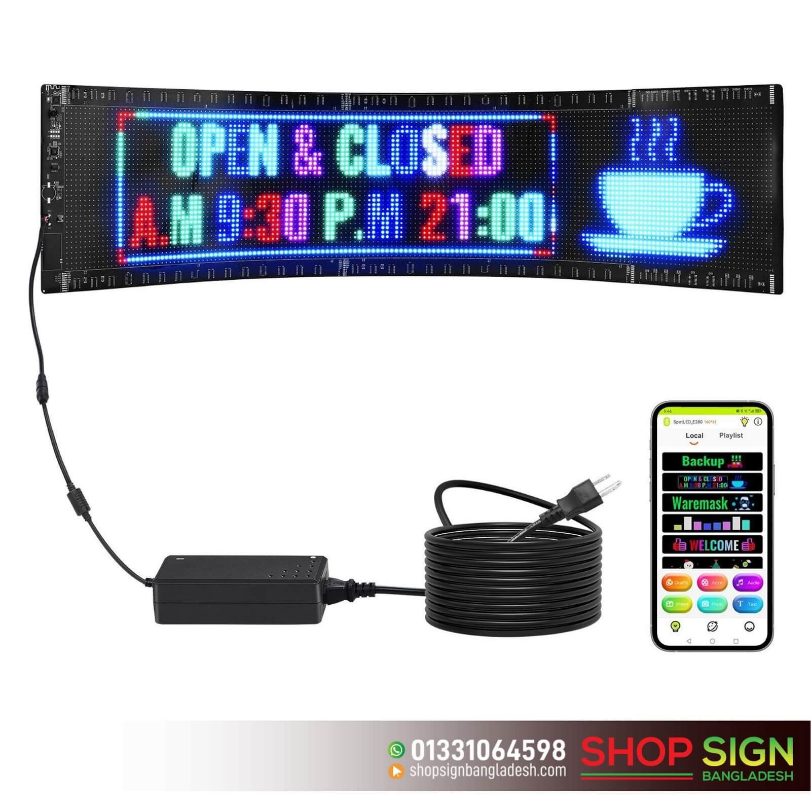 Scrolling LED Shop Sign Board
