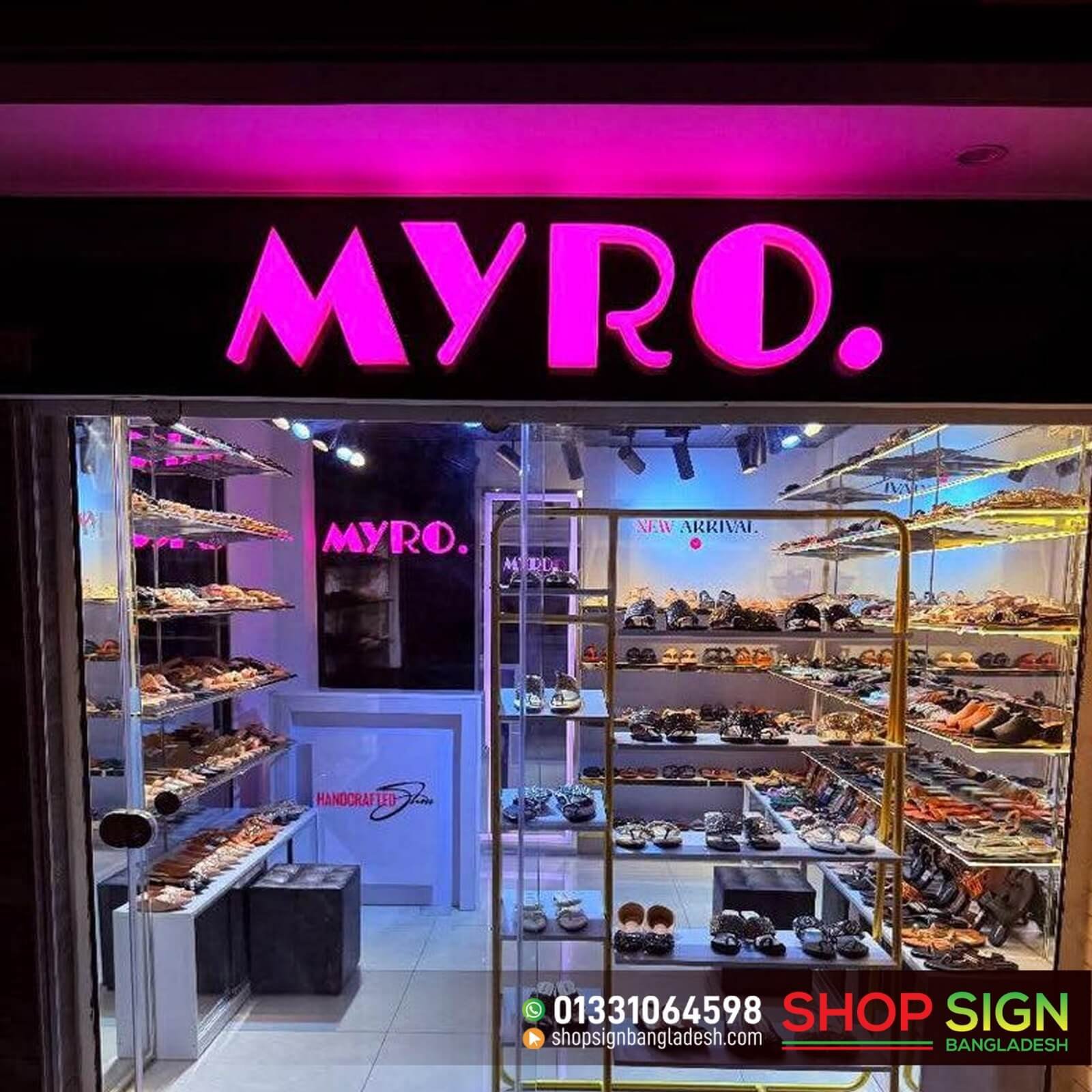 Shoe Shop Sign Lighting Board