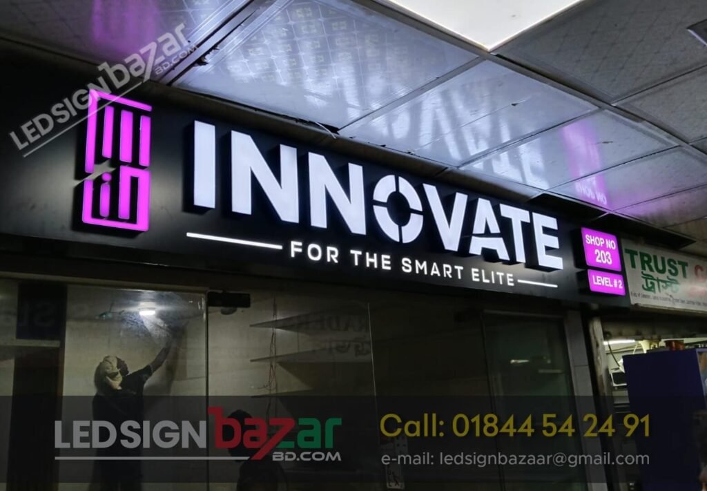 Smart Lighting LED Sign Board for Innovate