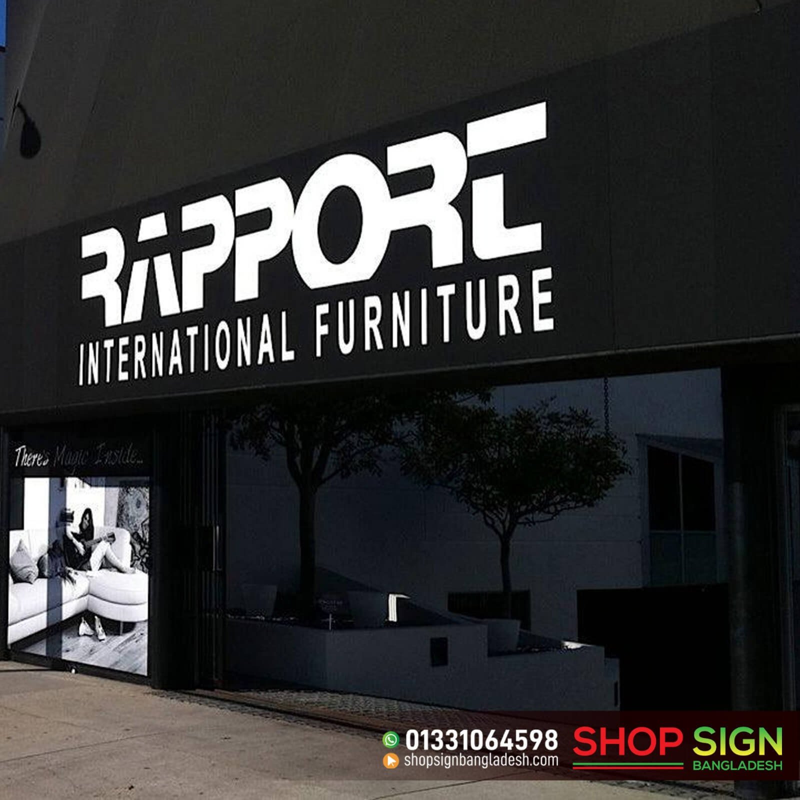 Furniture Shop Lighting Sign Board