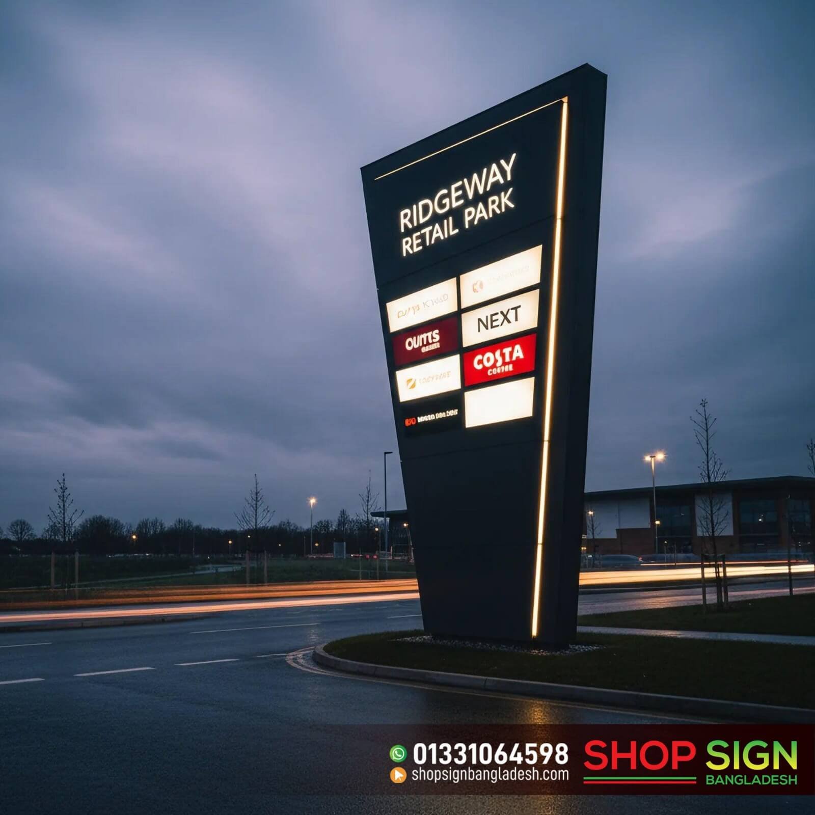Pole Shop Sign Boards