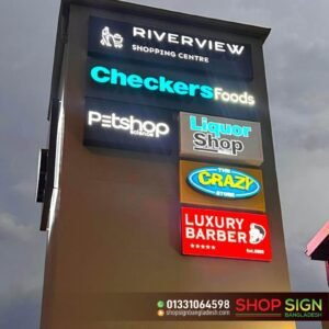 Pole Shop Sign Boards