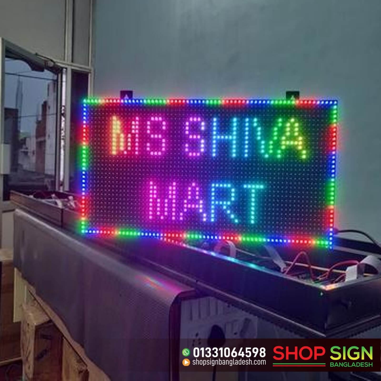 Scrolling LED Shop Sign Board